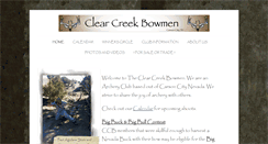 Desktop Screenshot of clearcreekbowmen.com